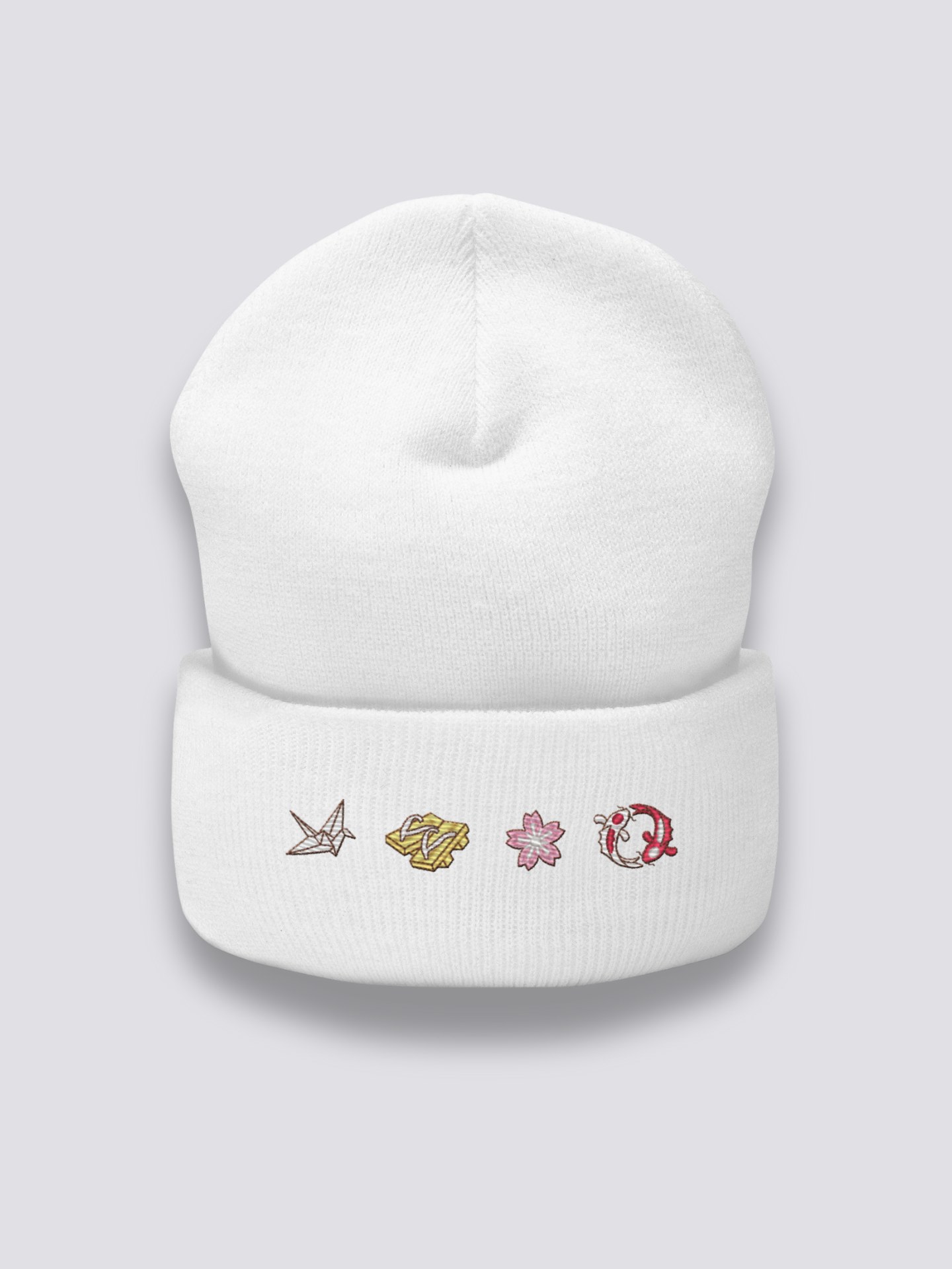 Gorro Motivos Japoneses - 和柄 Blanco - Ropa Japonesa