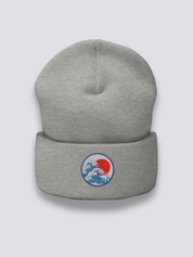 Gorro Ola de Kanagawa - かながわウェーブ Gris Jaspeado - Ropa Japonesa