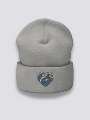 Gorro Olas Japonesas - 日本の波 Gris Jaspeado - Ropa Japonesa