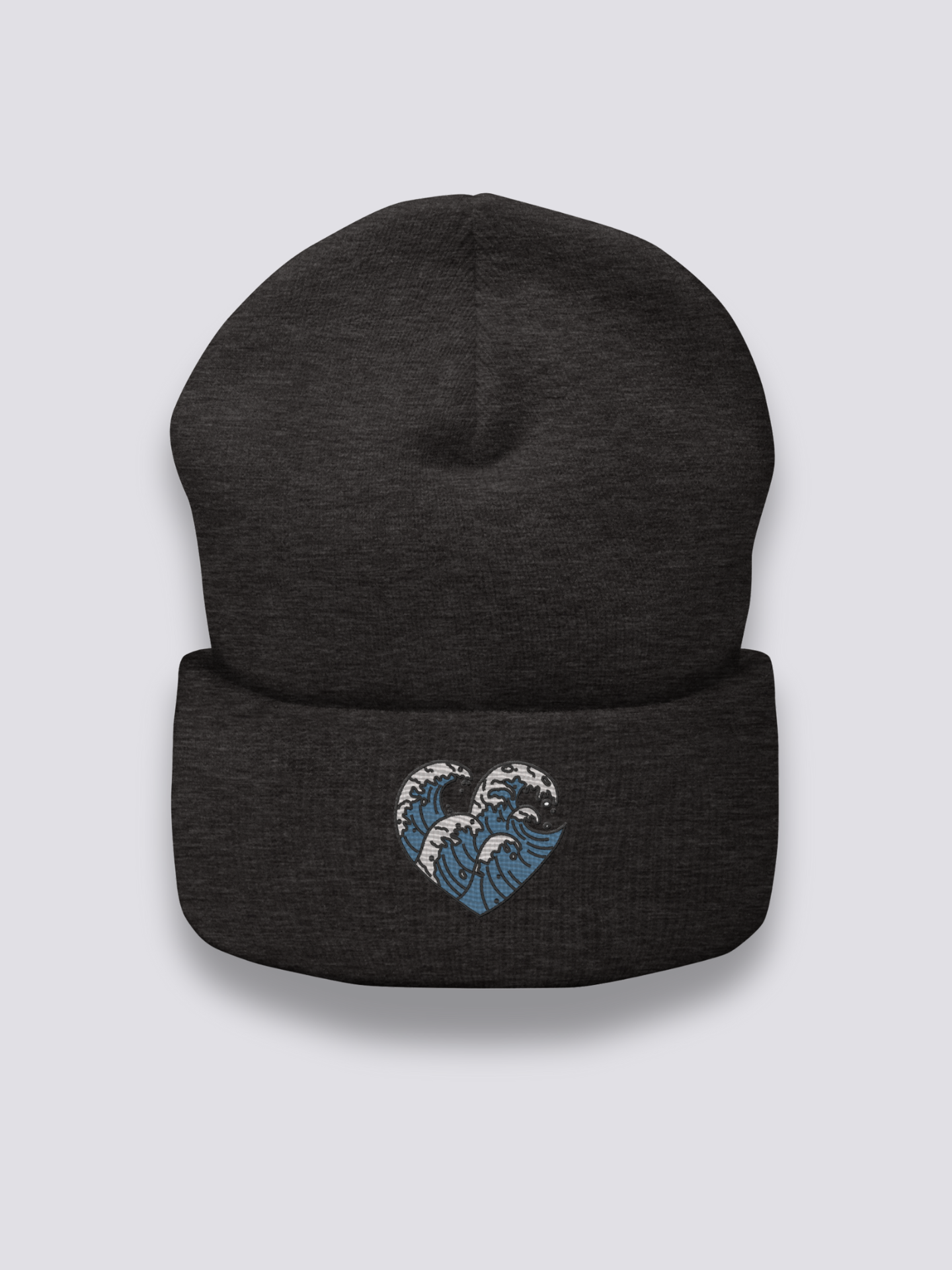 Gorro Olas Japonesas - 日本の波 Gris Oscuro - Ropa Japonesa