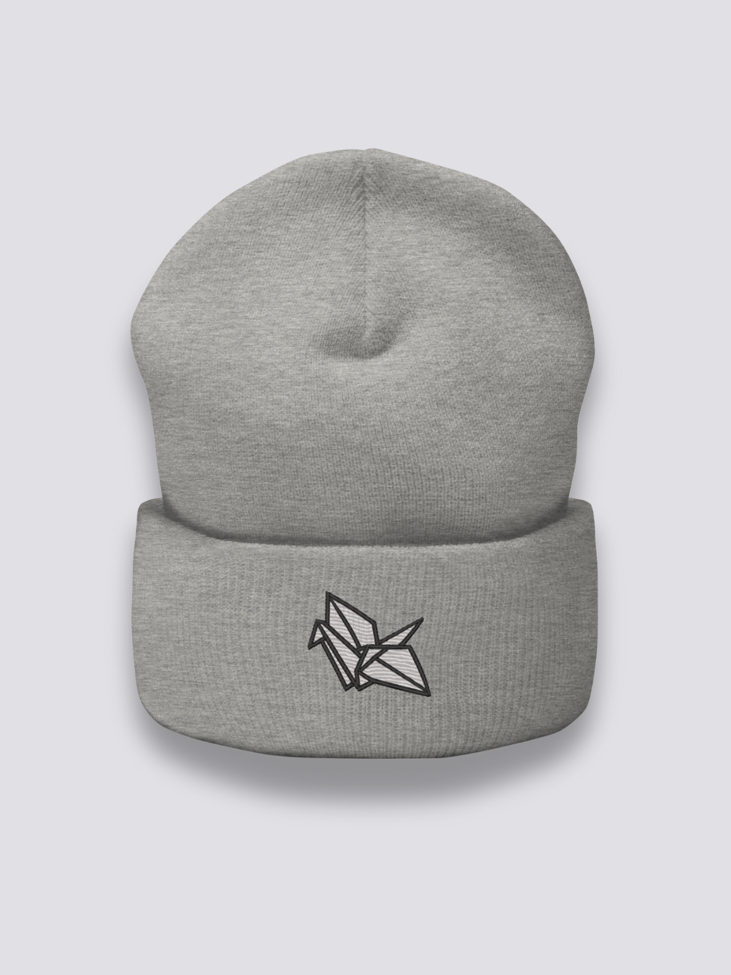 Gorro Origami - 折り紙 Gris Jaspeado - Ropa Japonesa