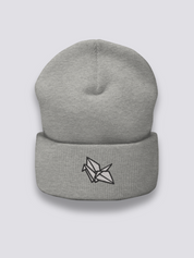 Gorro Origami - 折り紙 Gris Jaspeado - Ropa Japonesa
