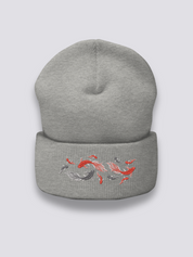 Gorro Pez Japonés - 金魚 Gris Jaspeado - Ropa Japonesa