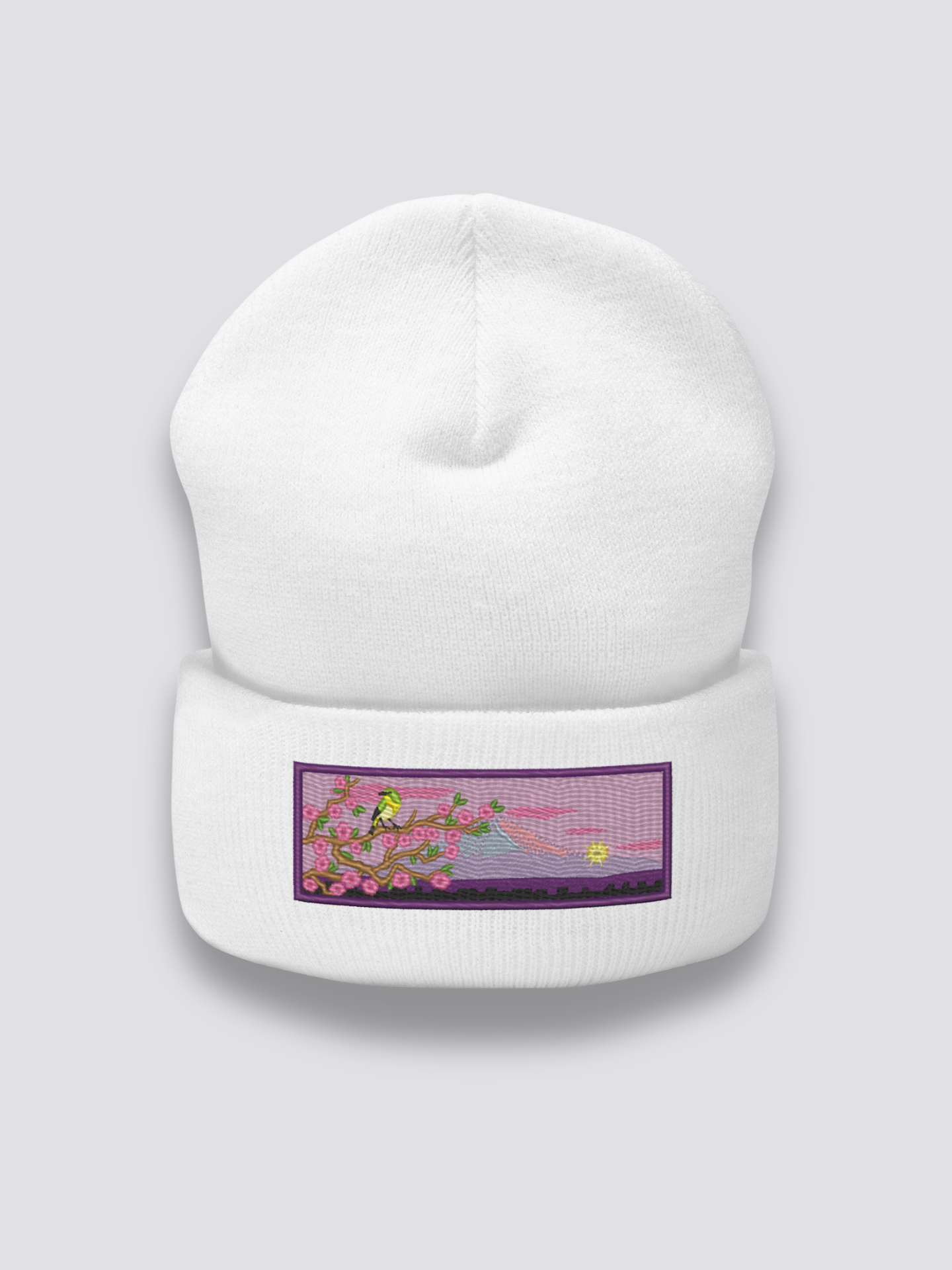 Gorro Primavera Japonesa - 日本の春 Blanco - Ropa Japonesa
