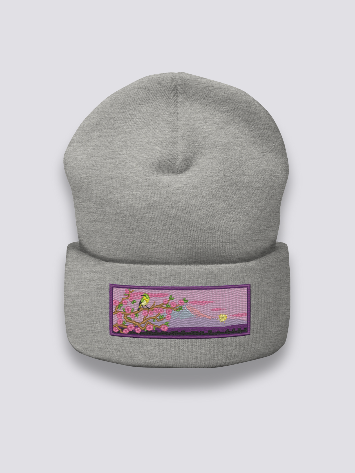 Gorro Primavera Japonesa - 日本の春 Gris Jaspeado - Ropa Japonesa