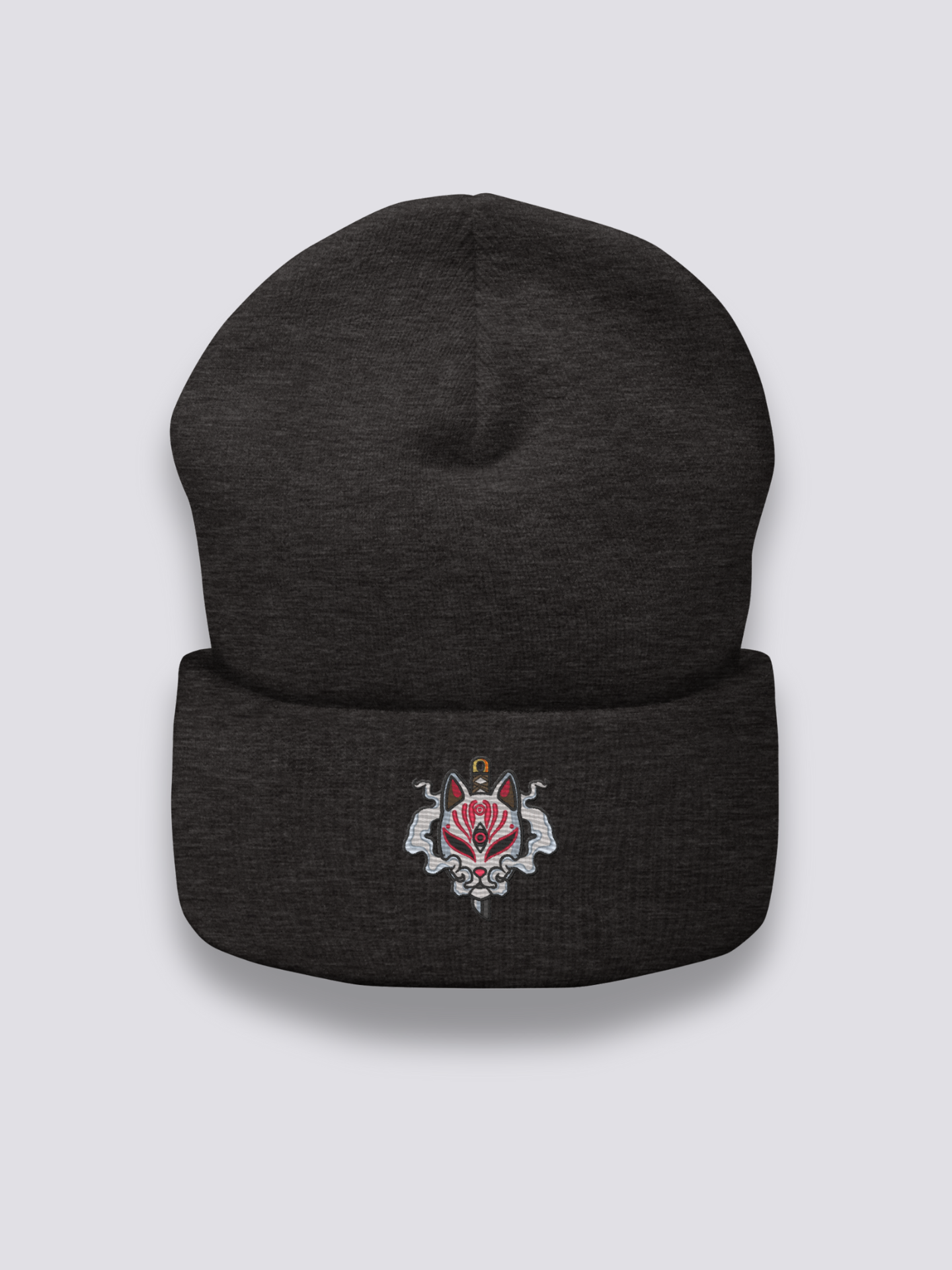 Gorro Zorro Japonés - キツネ Gris Oscuro - Ropa Japonesa