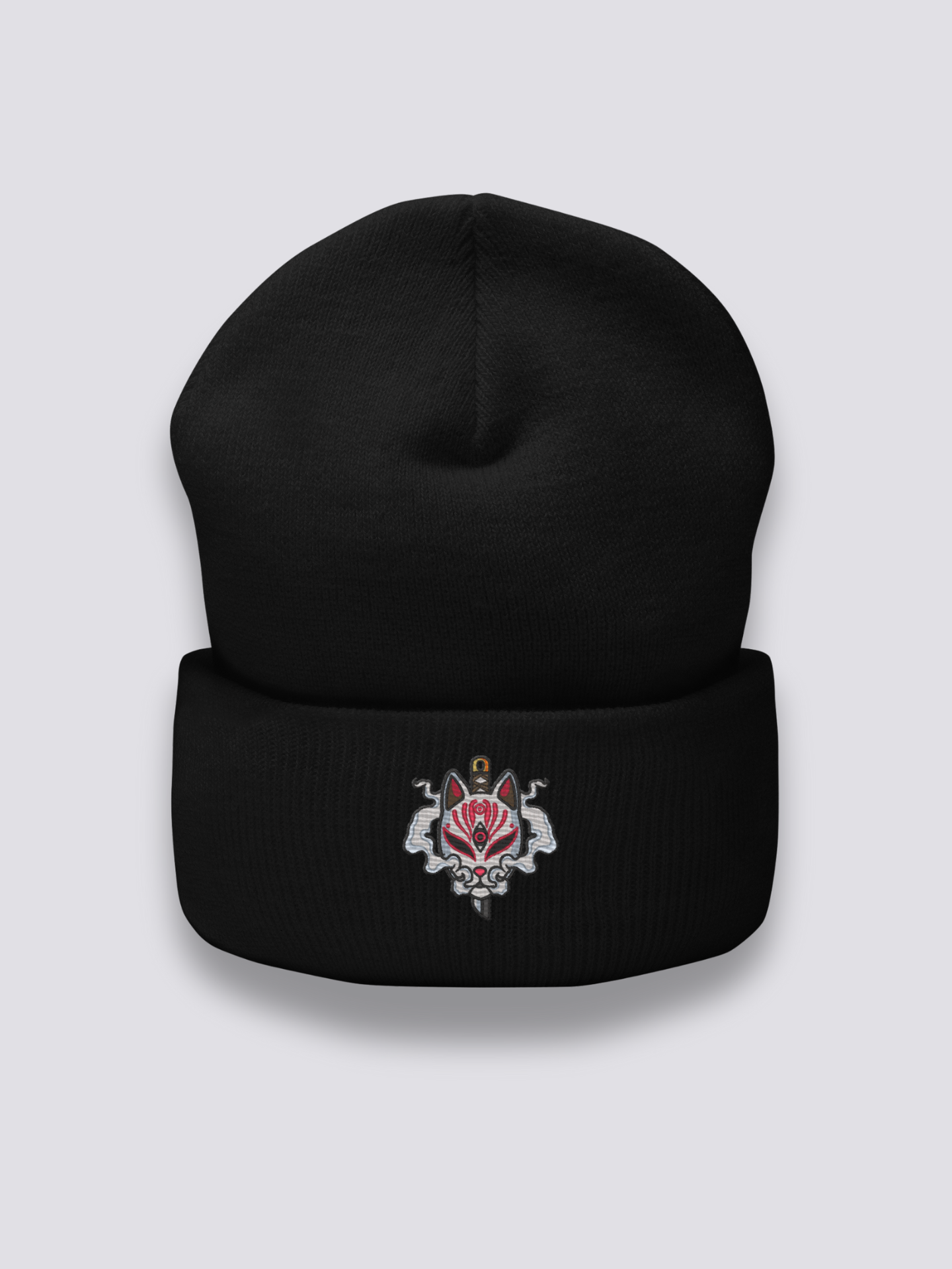 Gorro Zorro Japonés - キツネ Negro - Ropa Japonesa