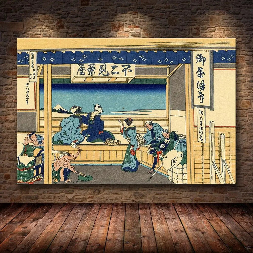 Grabado Japonés Geisha 'Shiata' - Ropa Japonesa