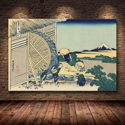 Grabado Japonés Naturaleza 'Shigoto'