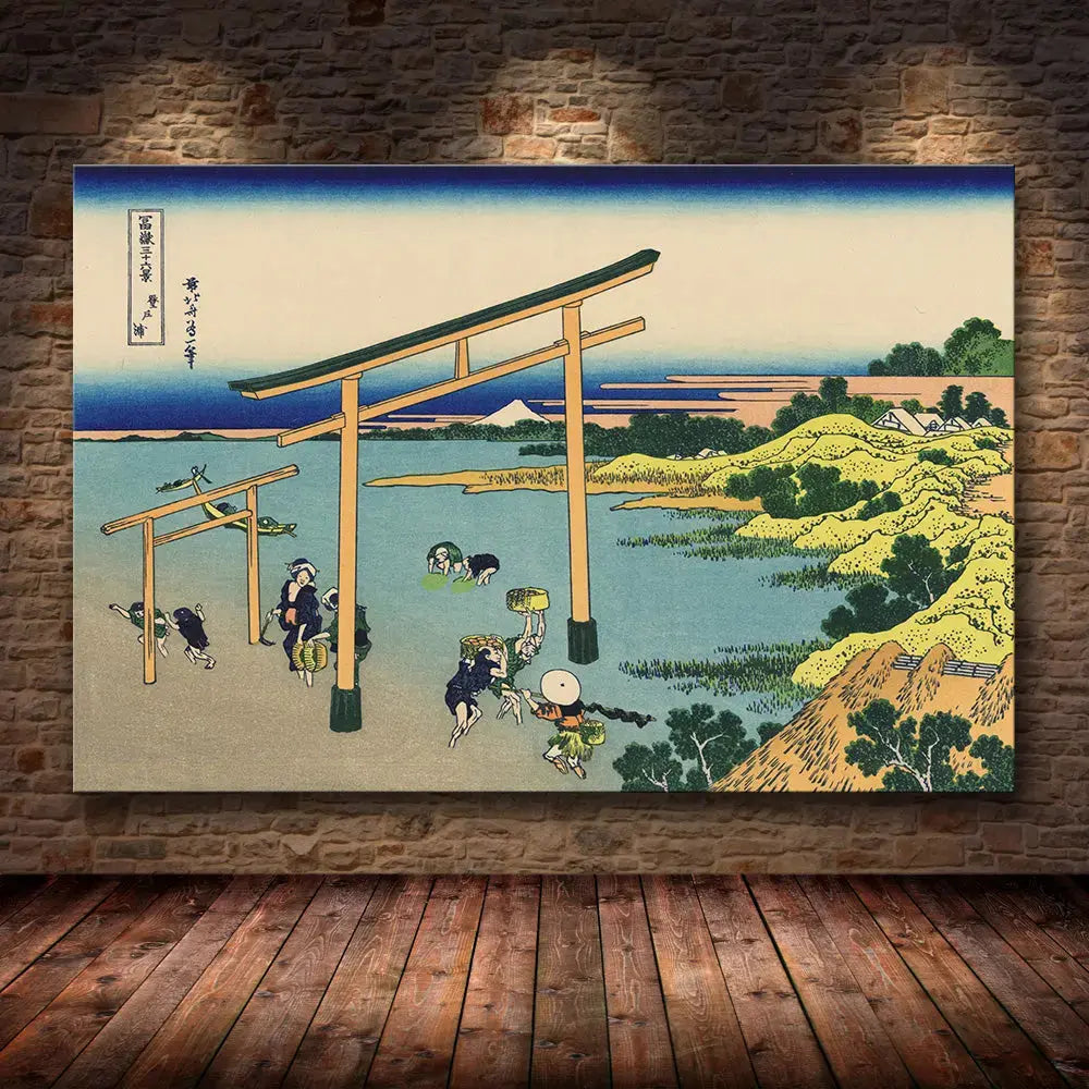 Grabado Japonés Primavera 'Torii' - Ropa Japonesa