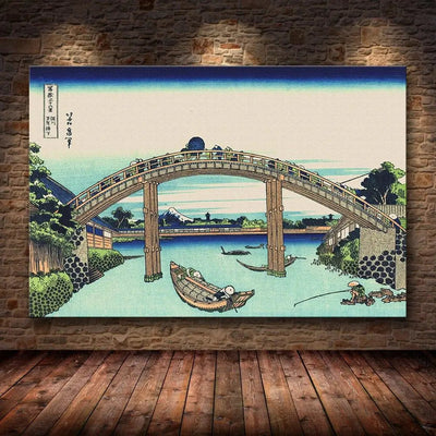 Grabado Japonés Tradicional 'Hashi'