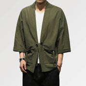 Kimono verde para hombre