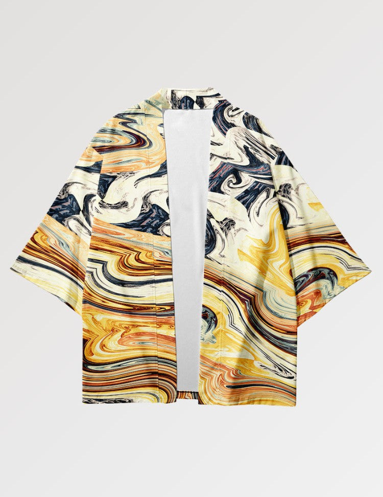 Haori en su patrón abstracto para un estilo urbano