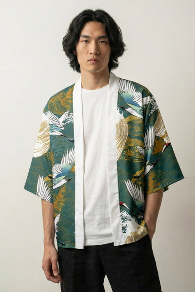 Haori Kimono Cárdigan 'Tsuru no Gawa'