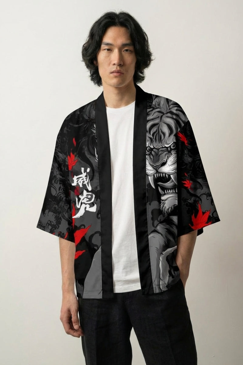Tigre Haori Japón Taiga haori japonés llevado mannequin estilo streetwear Ropa Japonesa
