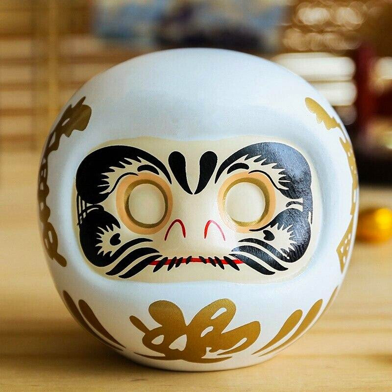 Hucha Daruma Blanco Ojos Vacíos Boda - Ropa Japonesa