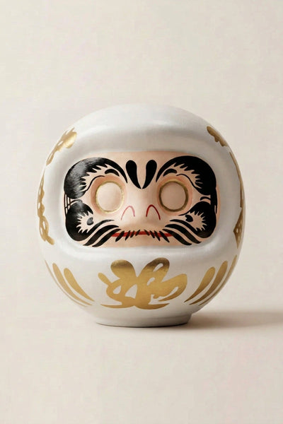 Hucha Daruma Blanco Ojos Vacíos Boda