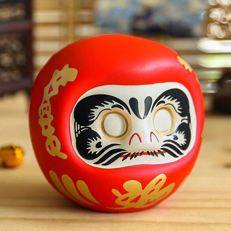 Hucha Daruma Burdeos Ojos Vacíos Ritual - Ropa Japonesa
