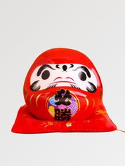 Hucha Daruma Rojo 'Victoria' Kanji Hisshō - Ropa Japonesa