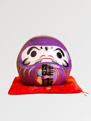Hucha Daruma Violeta 'Salud' Kanji Kenkō - Ropa Japonesa