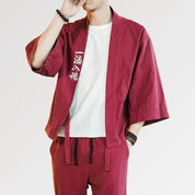Chaqueta con escritura japonesa 'Kanji'
