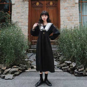Vestido negro japonés