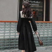 Vestido negro japonés 'Sashiko'