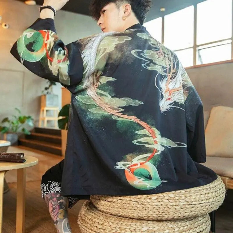 Kimono de dragón japonés
