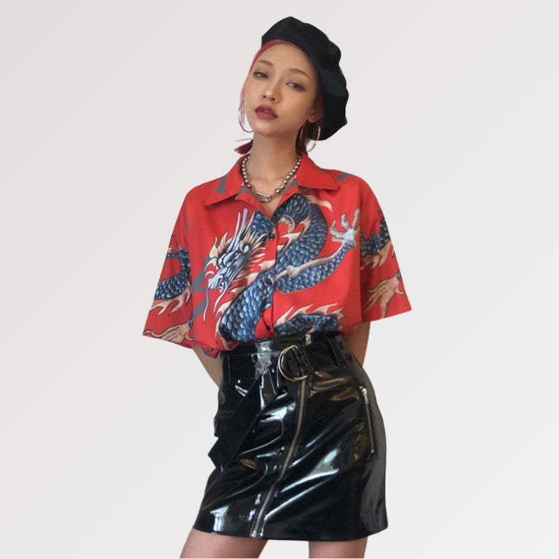 Camiseta Dragón Japonés