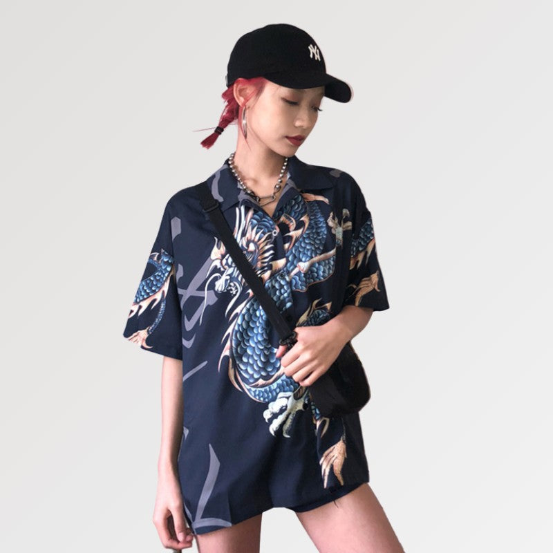 Camisa japonesa de dragón 'Ryu-jin'