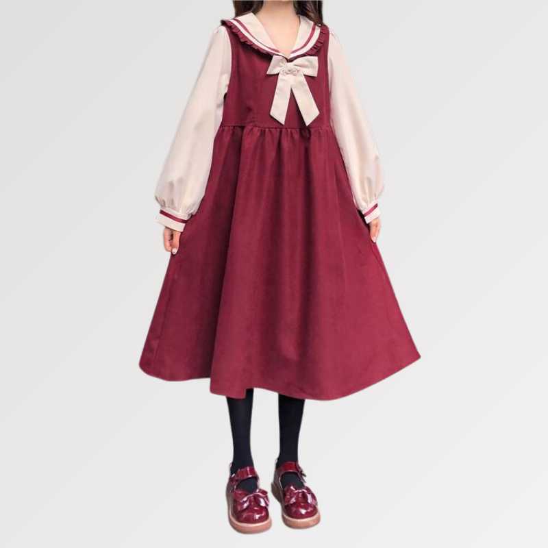 Vestido japonés kawaii bordado en nuestros talleres para un estilo chic y con clase