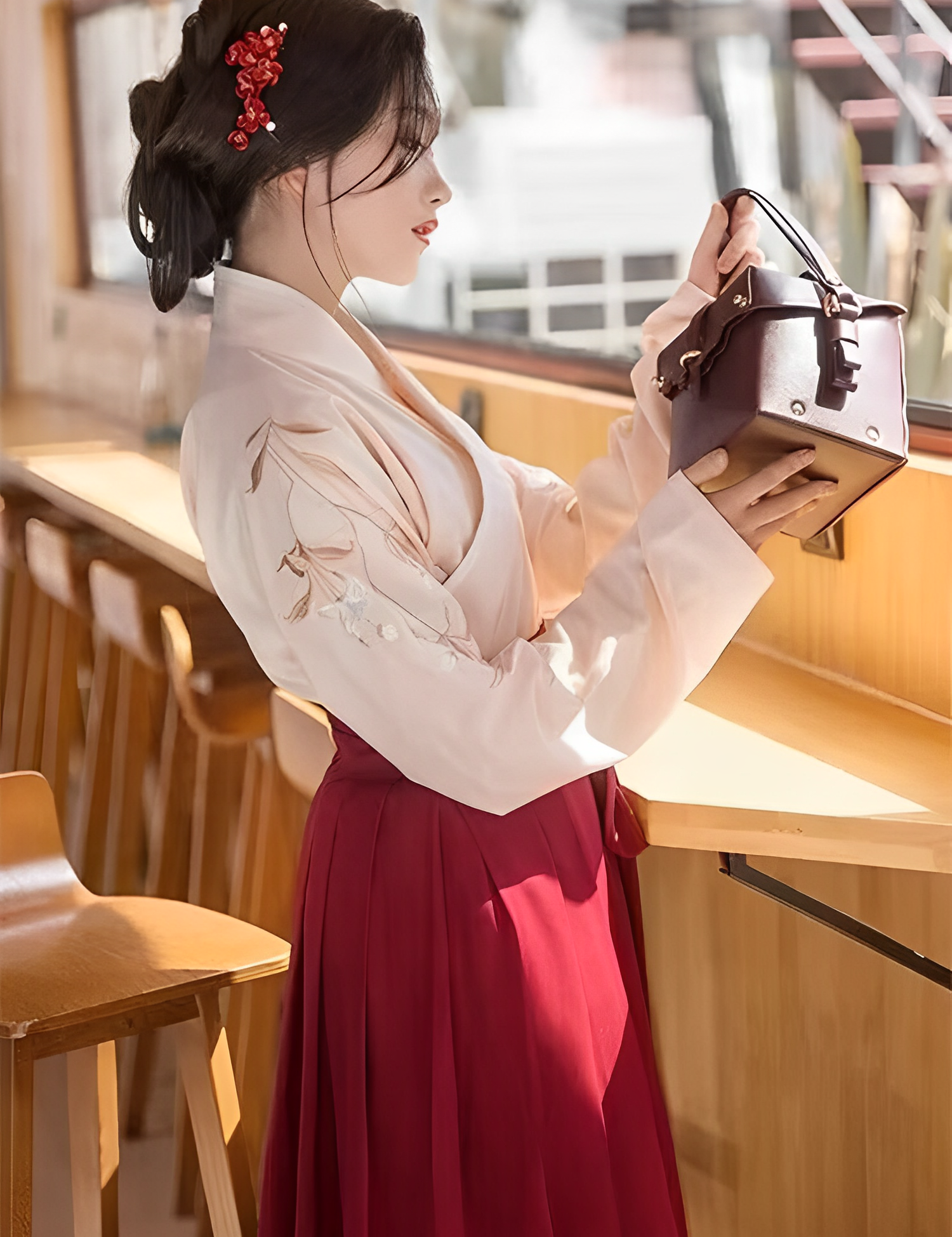 Vestido japonés armonioso en talla grande