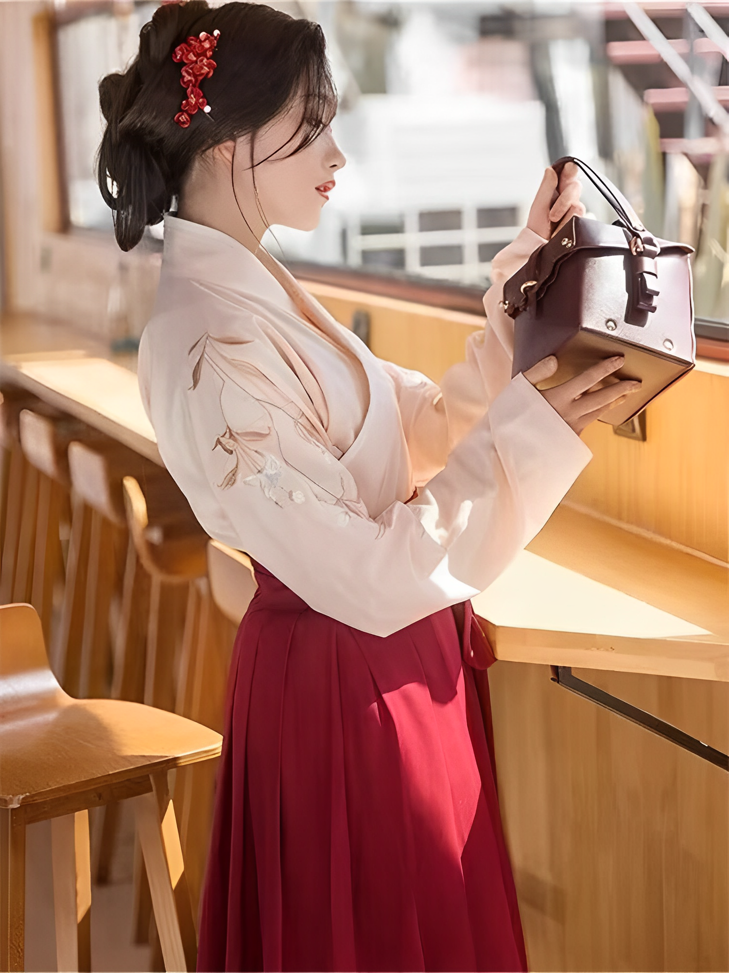 Vestido japonés armonioso en talla grande