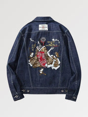 Chaqueta con bordado japonés
