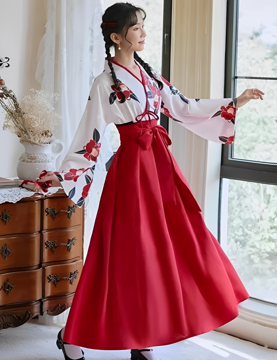 Vestido japonés de niña