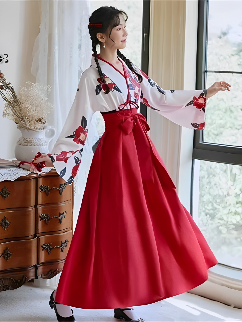 Vestido japonés de niña