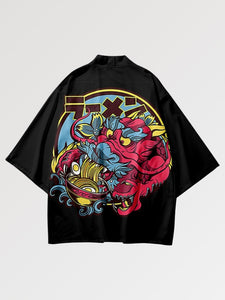 Patrón japonés Haori 'Dragón x Ramen'