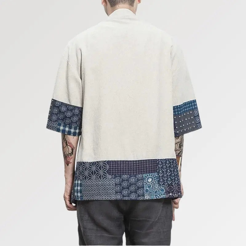 Chaqueta kimono japonesa 'Mitsuo' para hombre