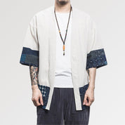 Chaqueta kimono japonesa para hombre con motivos tradicionales en las mangas