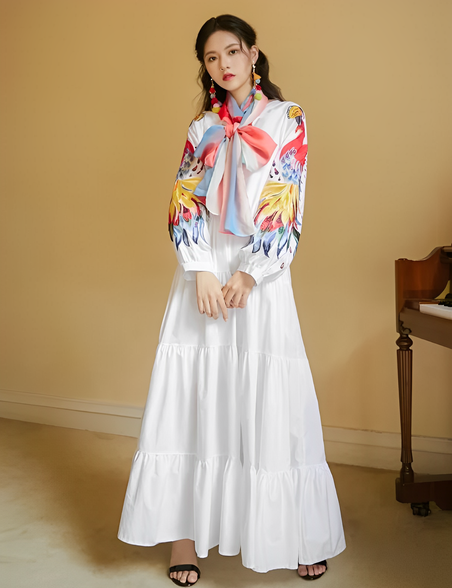 Precioso vestido japonés de estilo lolita vintage