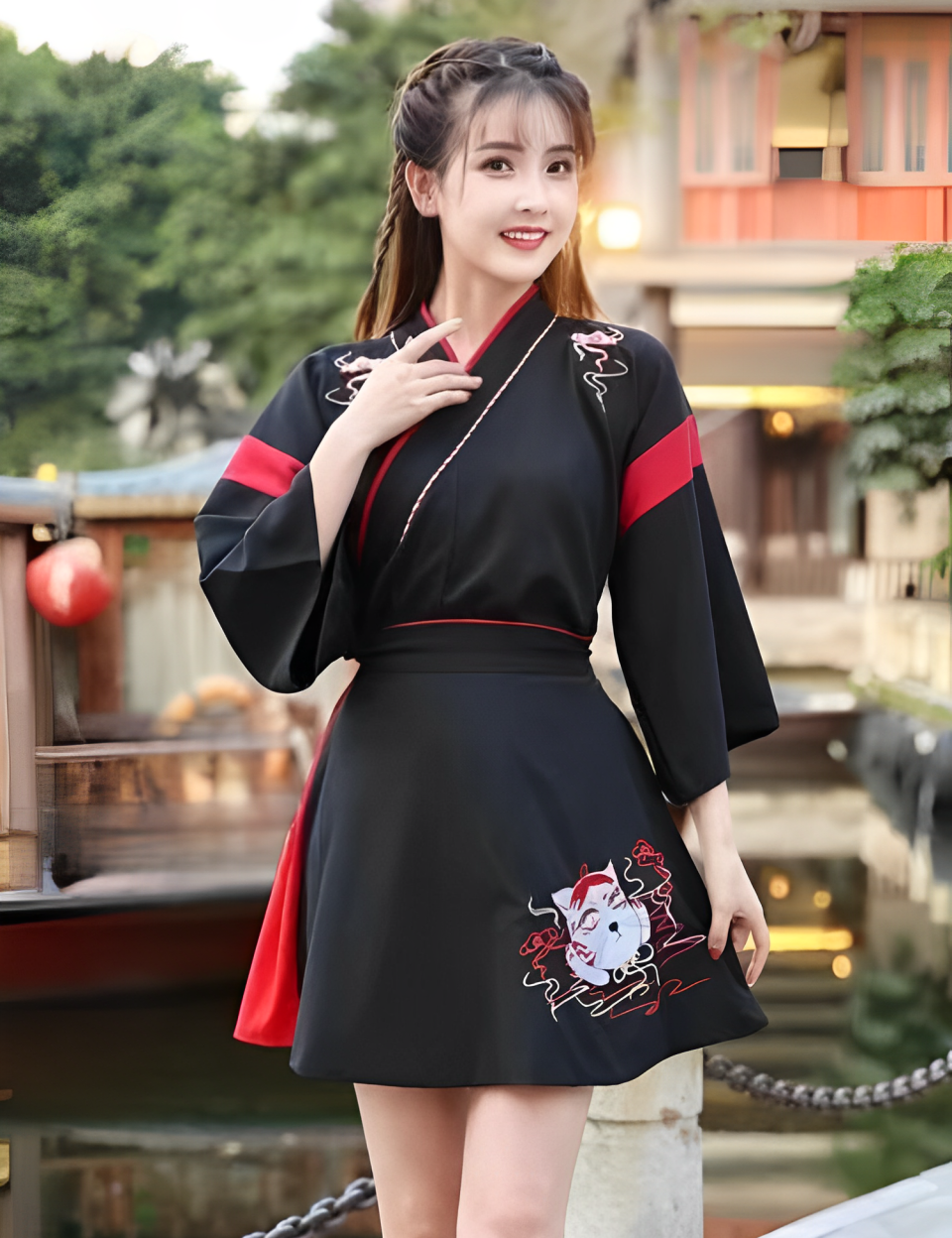 Un vestido de colegiala japonés revisitado al estilo europeo