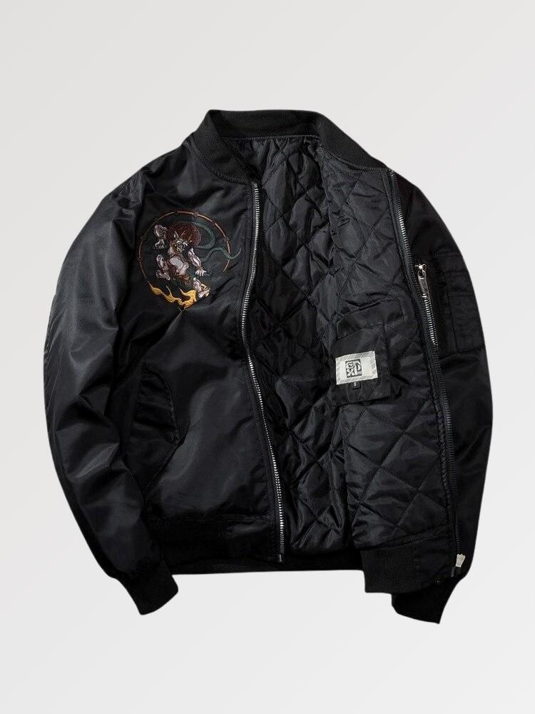 Cazadora bomber Streetwear japonesa 'Yokai'