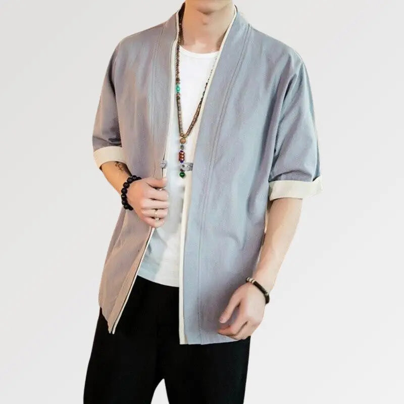 Chaqueta estilo japonés para hombre