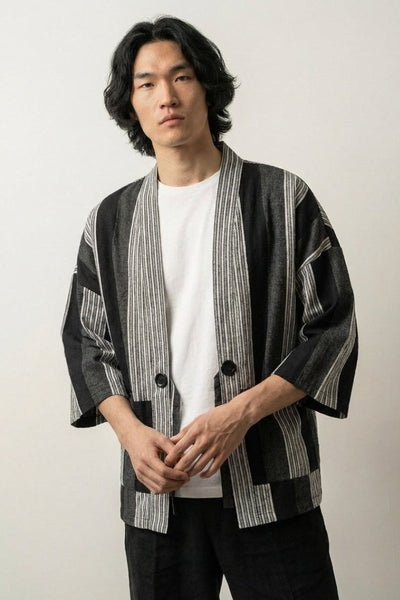 Cárdigan kimono a rayas 'Shurina'