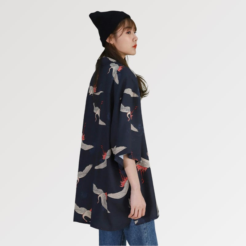 Chaqueta larga kimono 'Okariya' para mujer