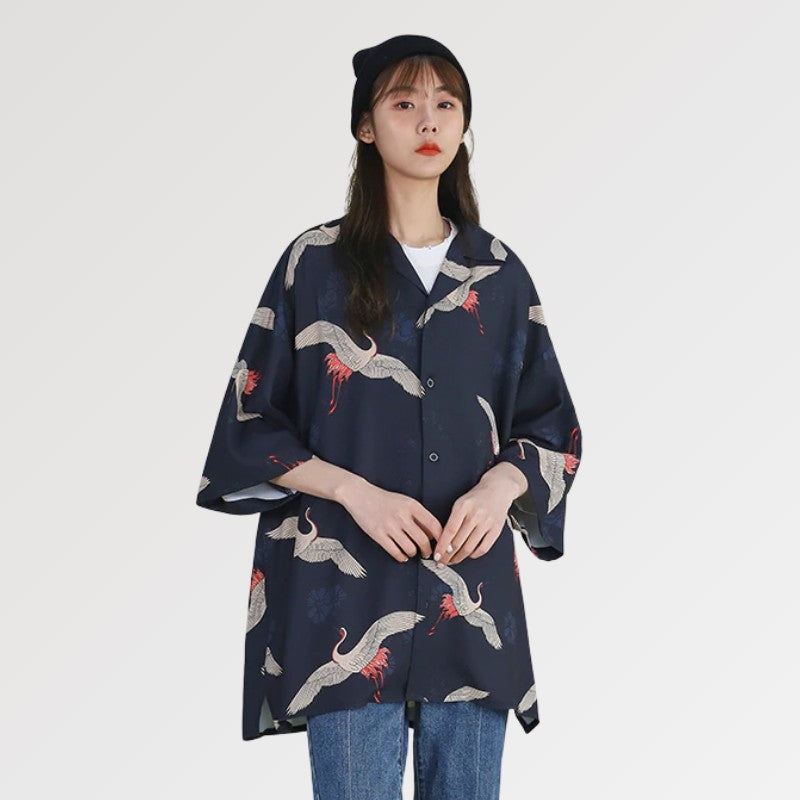 Chaqueta larga kimono 'Okariya' para mujer
