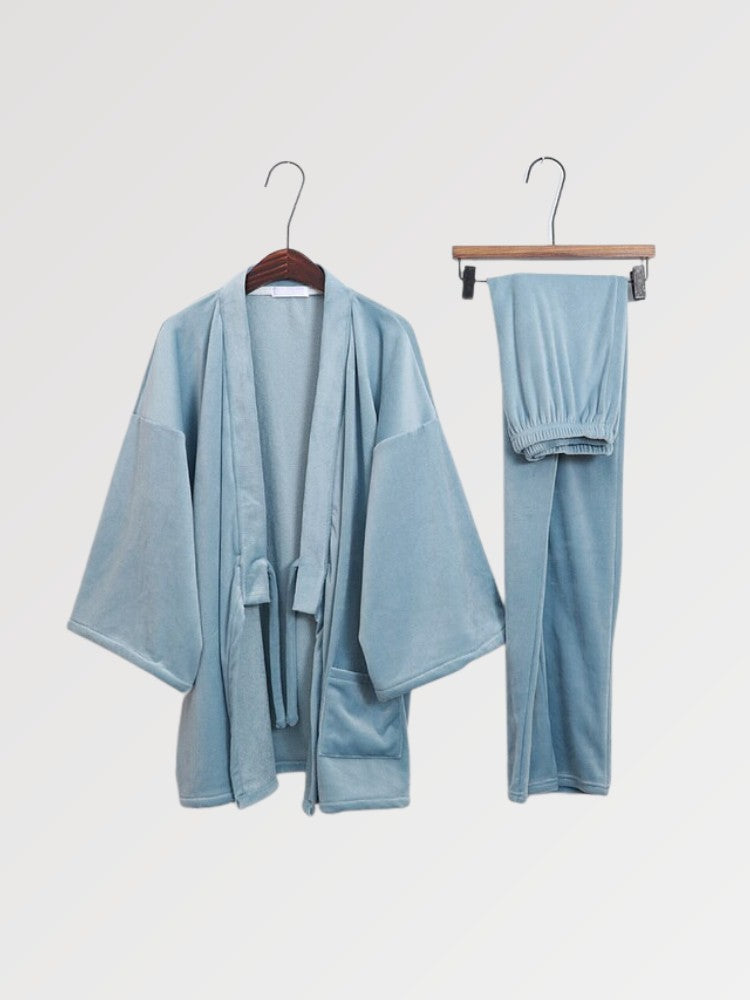 Kimono auténtico para hombre estilo pijama