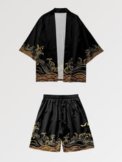 Conjunto de kimono 'Gold Wave'