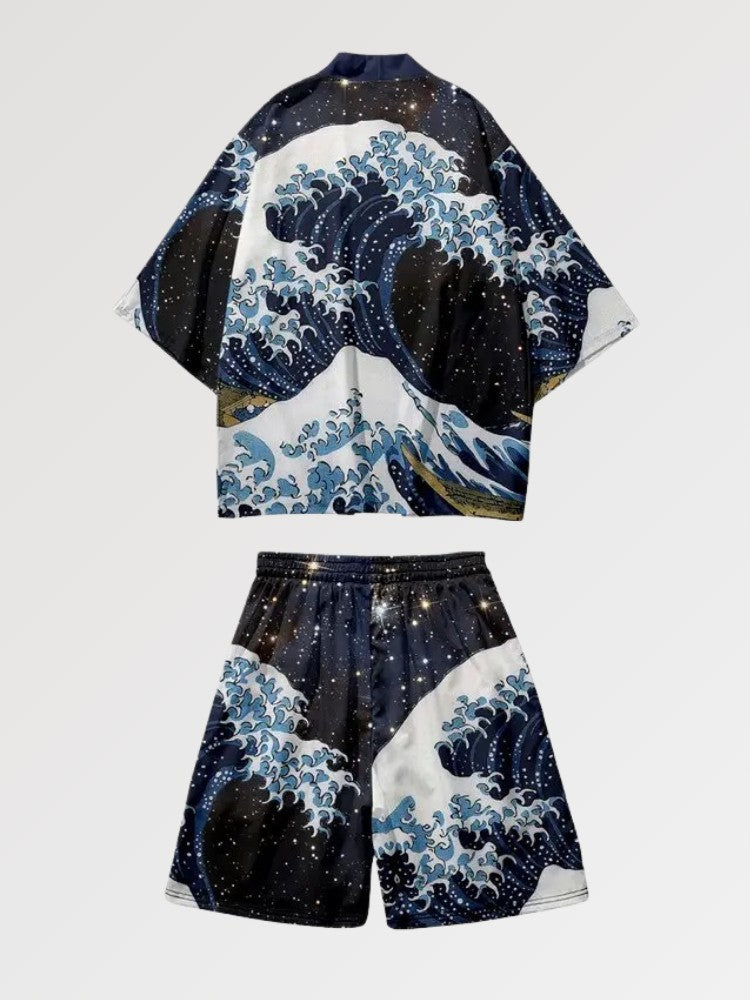 Conjunto de kimono 'La gran ola'