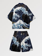 Conjunto de kimono 'La gran ola'